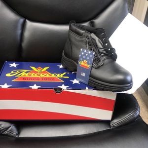 Postal clerk shoes- high top.